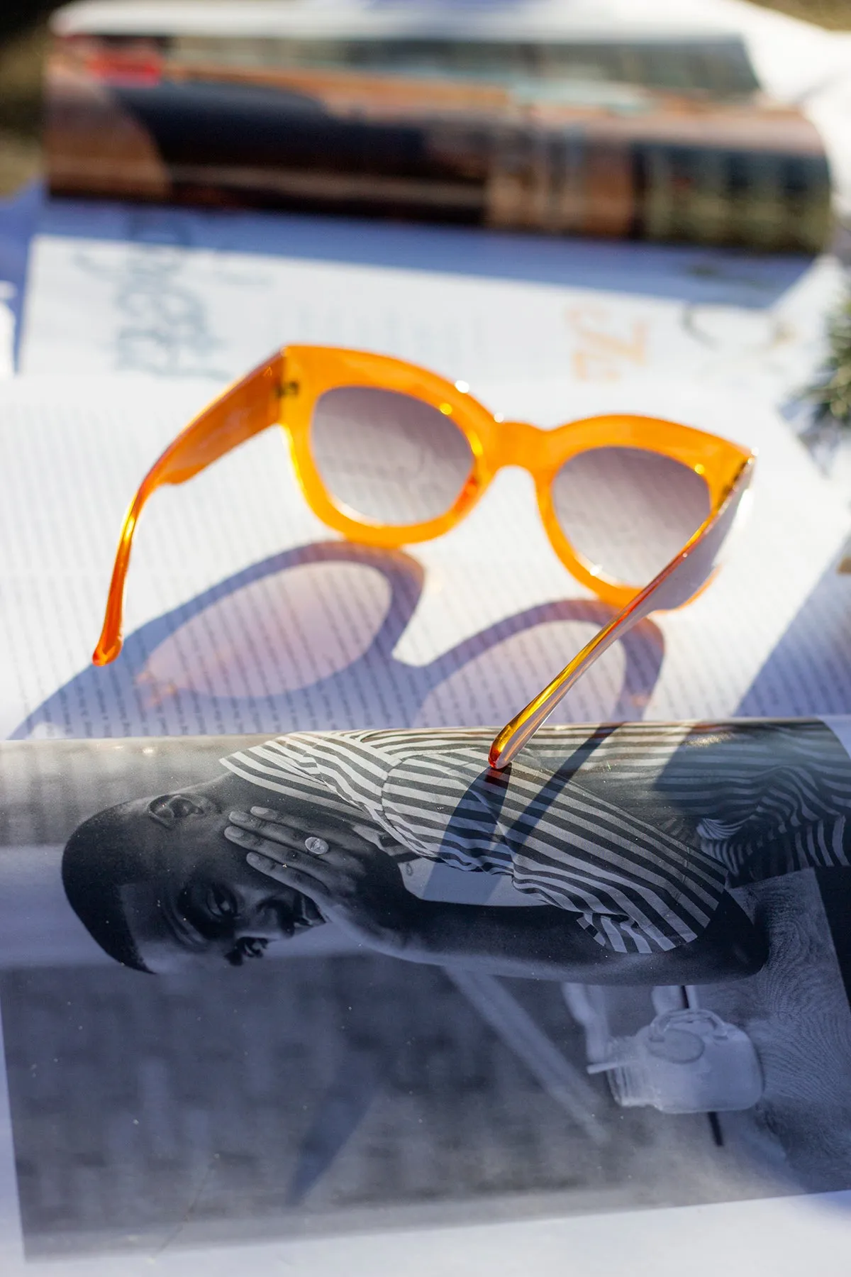 Thick Framed Chunky Cat Eye Sunglasses