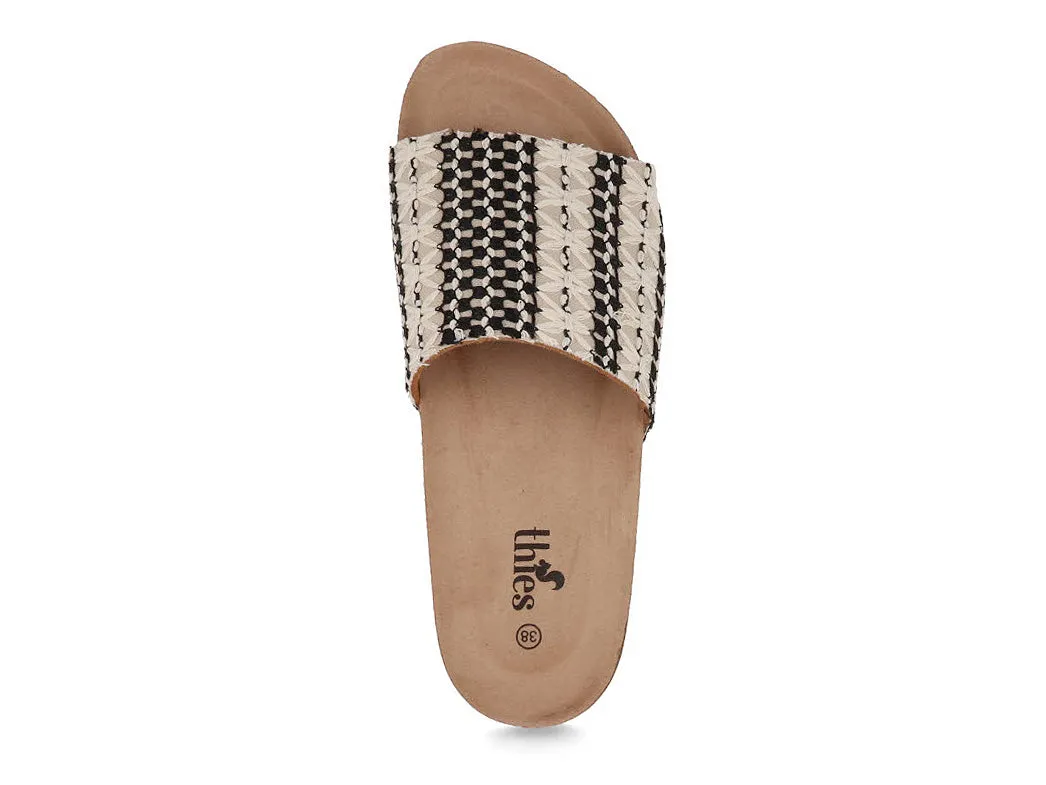 Thies Women Eco Boho 'Pool Slide', taupe