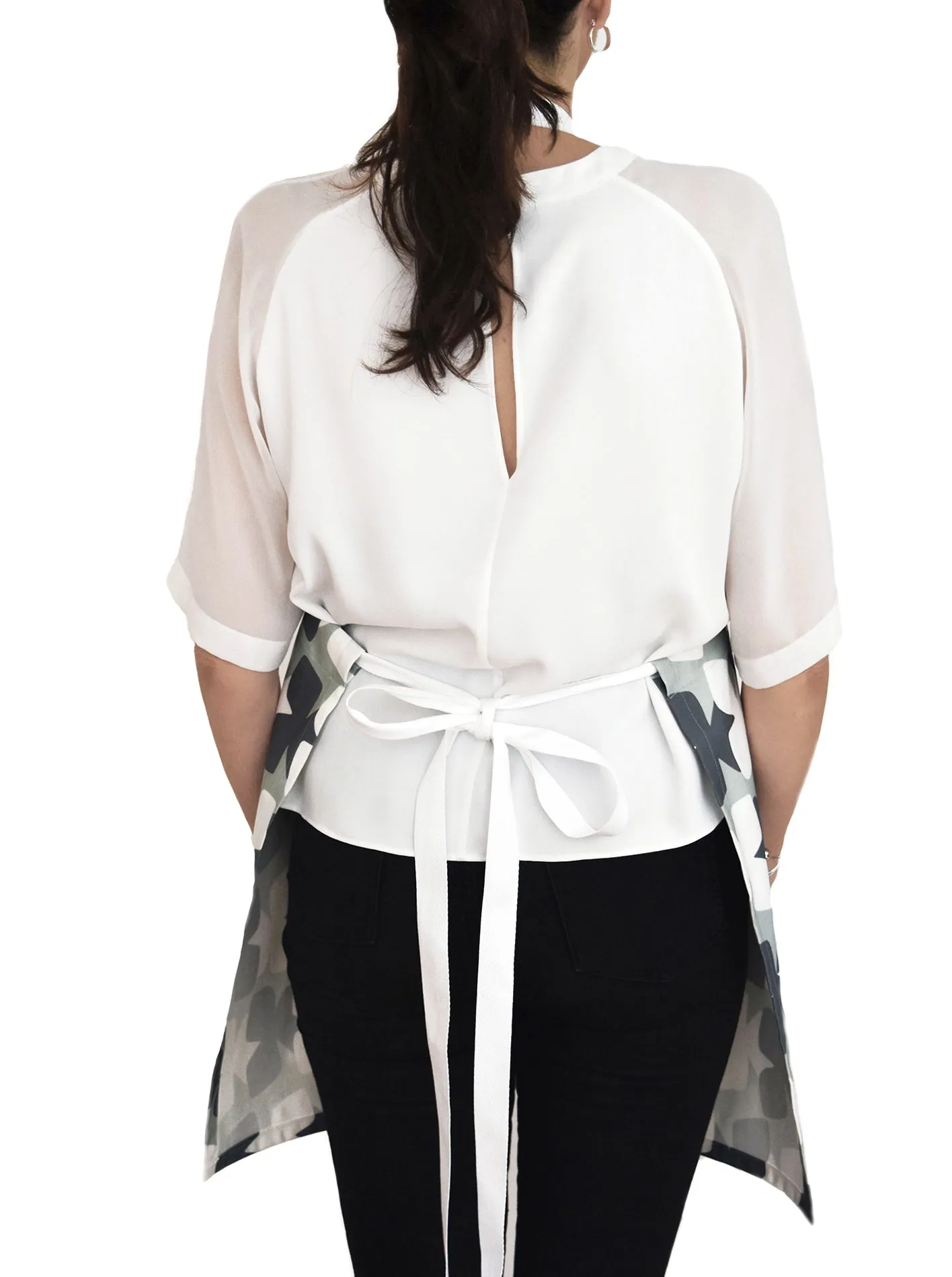 Tilt Linen Cotton Apron – Fog