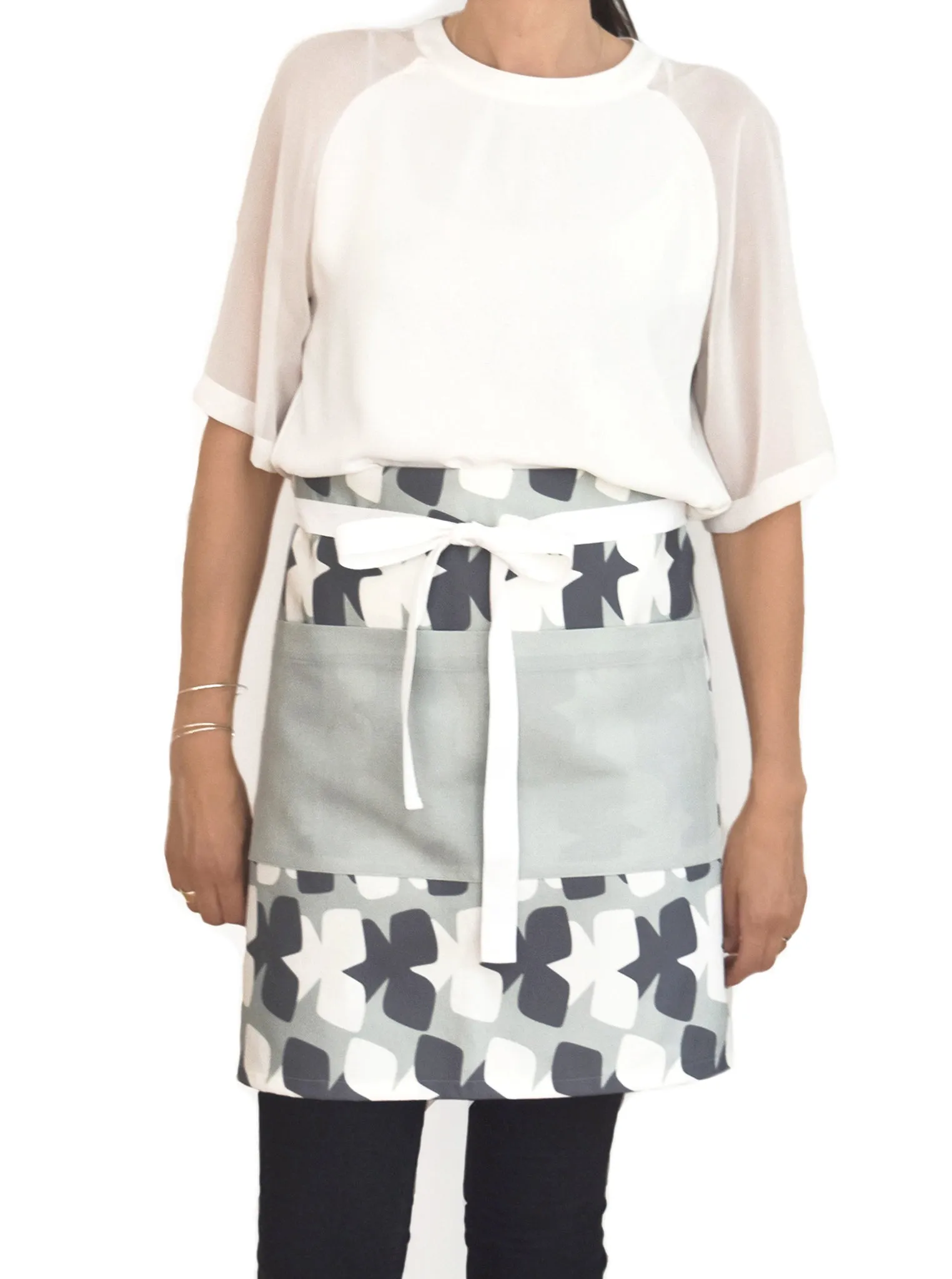 Tilt Linen Cotton Apron – Fog