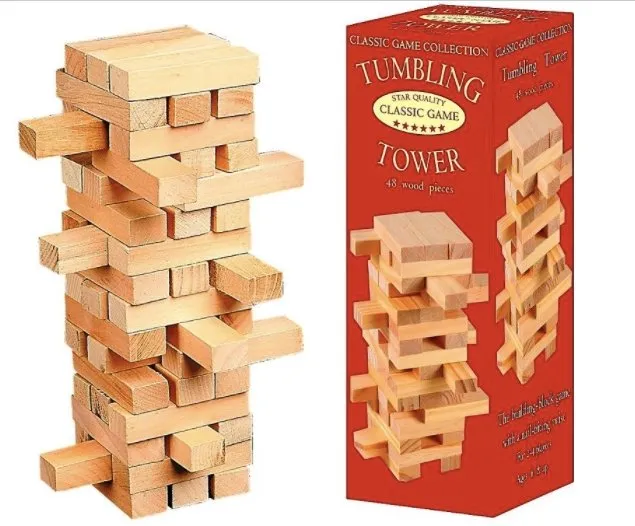 Tumbling Tower: Classic Wood