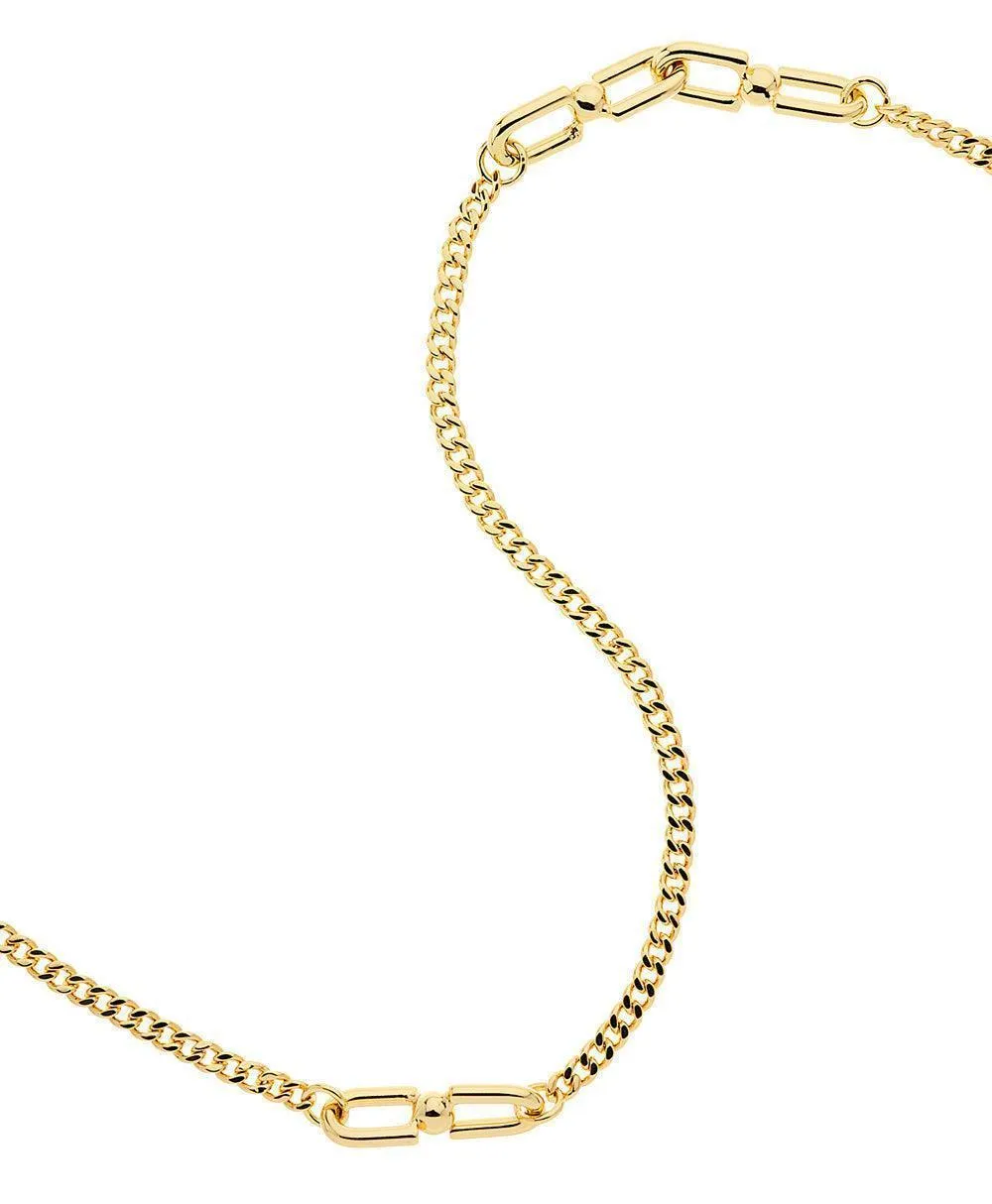 Tuva Split Necklace 18ct Gold Plated