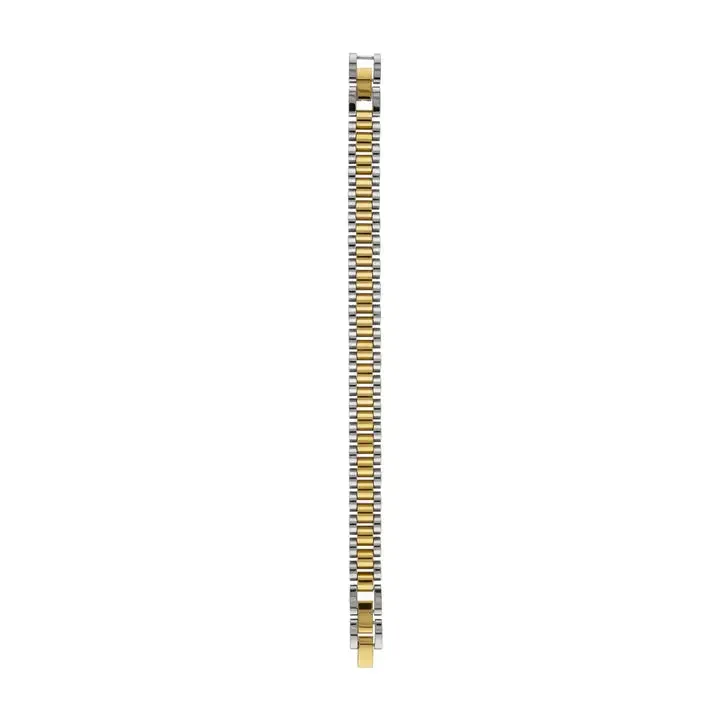Two-Tone Watch Band Bracelet