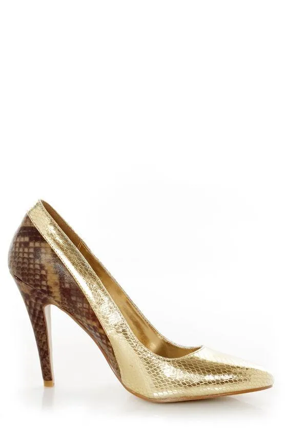 Two-Toned Bethanie Leather Pumps