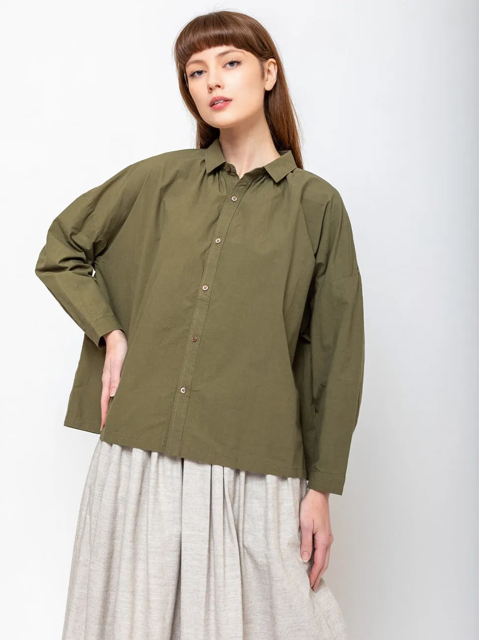 Typewriter Shirt - Olive