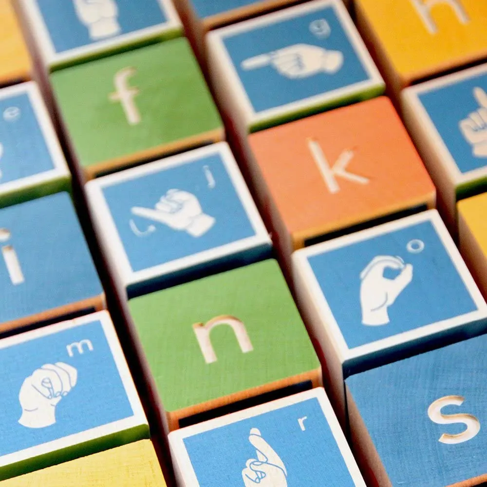 Uncle Goose ABC Sign Language Blocks