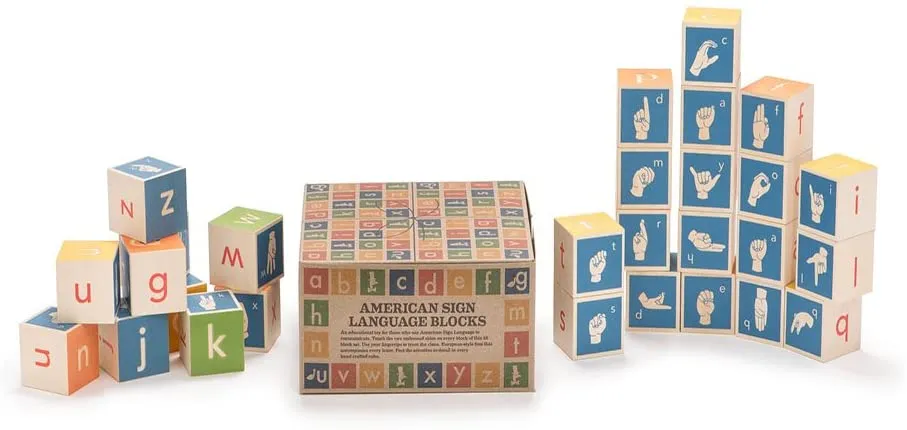 Uncle Goose ABC Sign Language Blocks