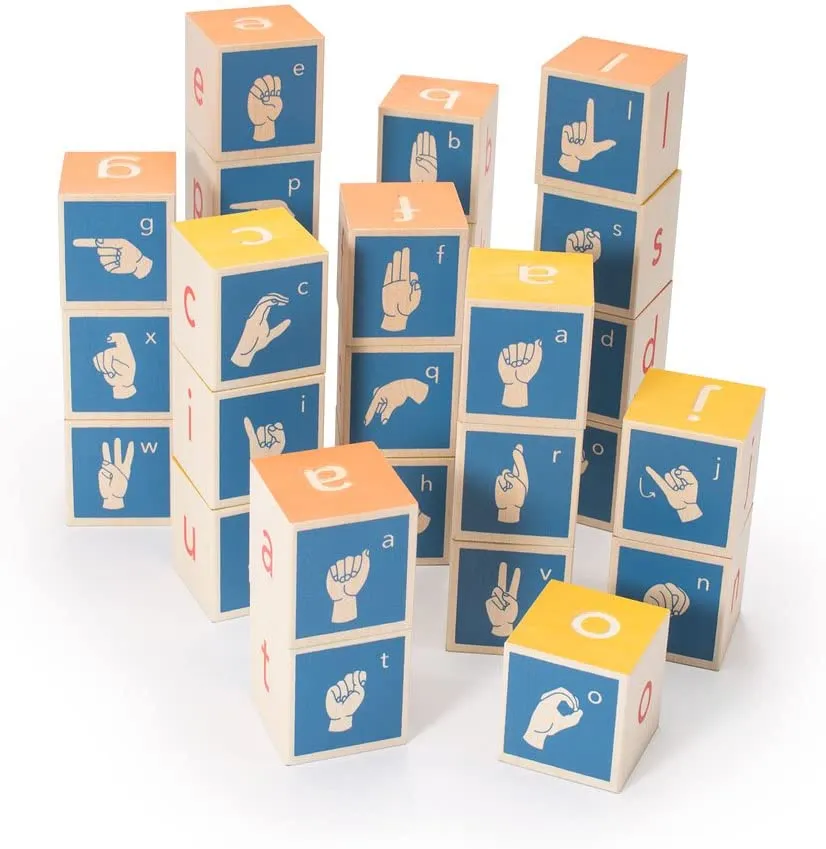 Uncle Goose ABC Sign Language Blocks