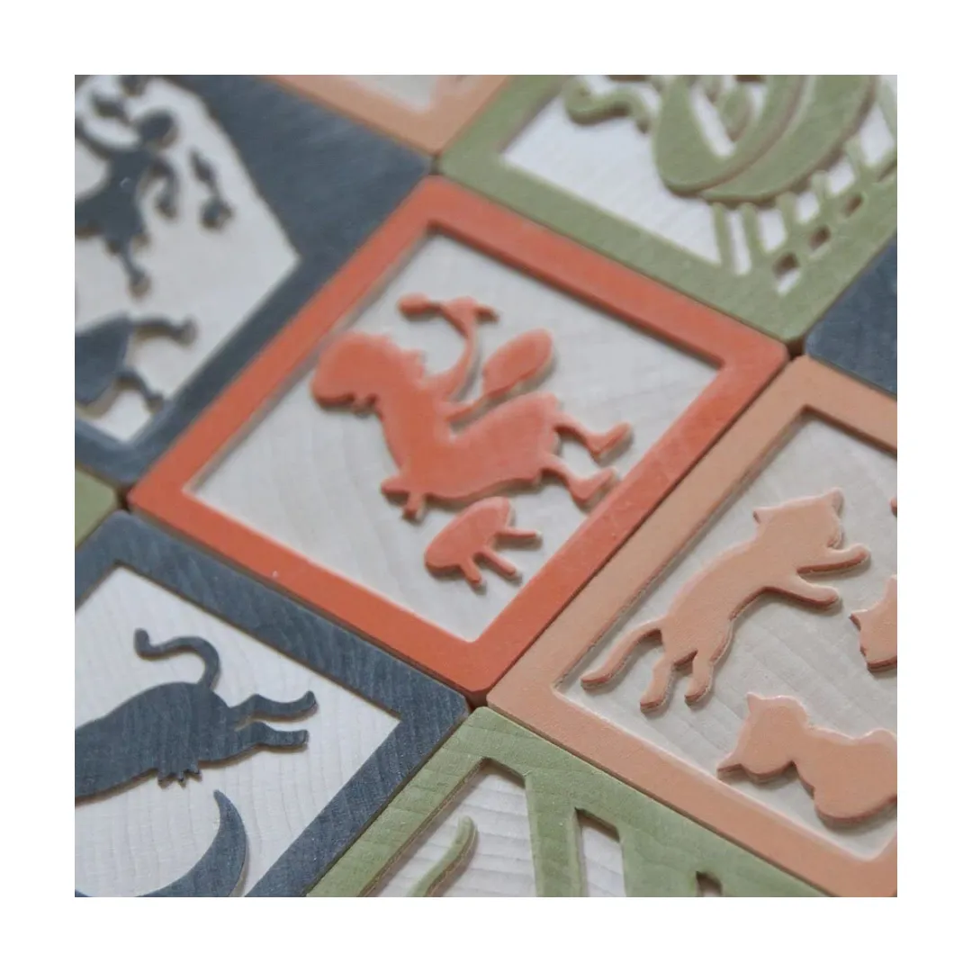 Uncle Goose Nursery Rhyme 9 Block Set