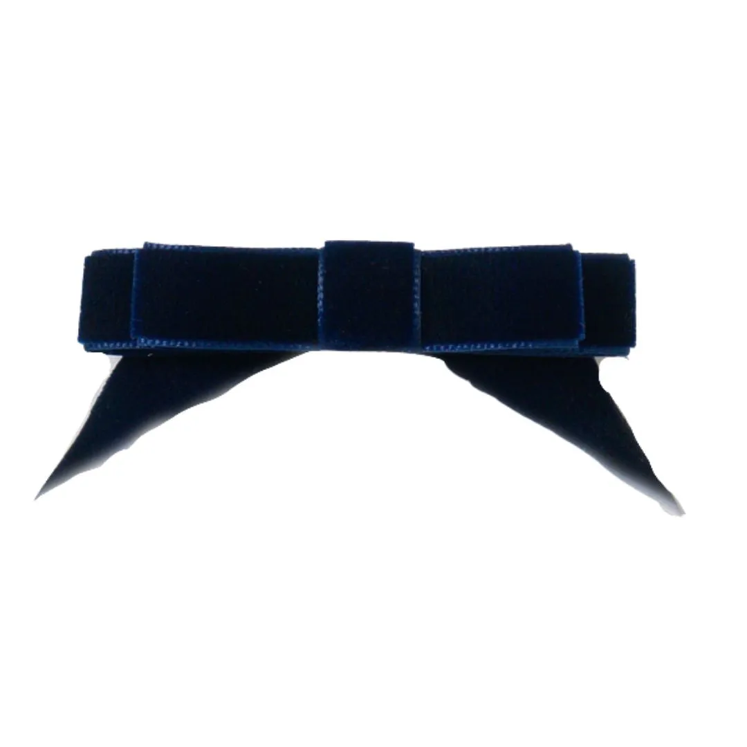 Velvet Angled Tails Bow