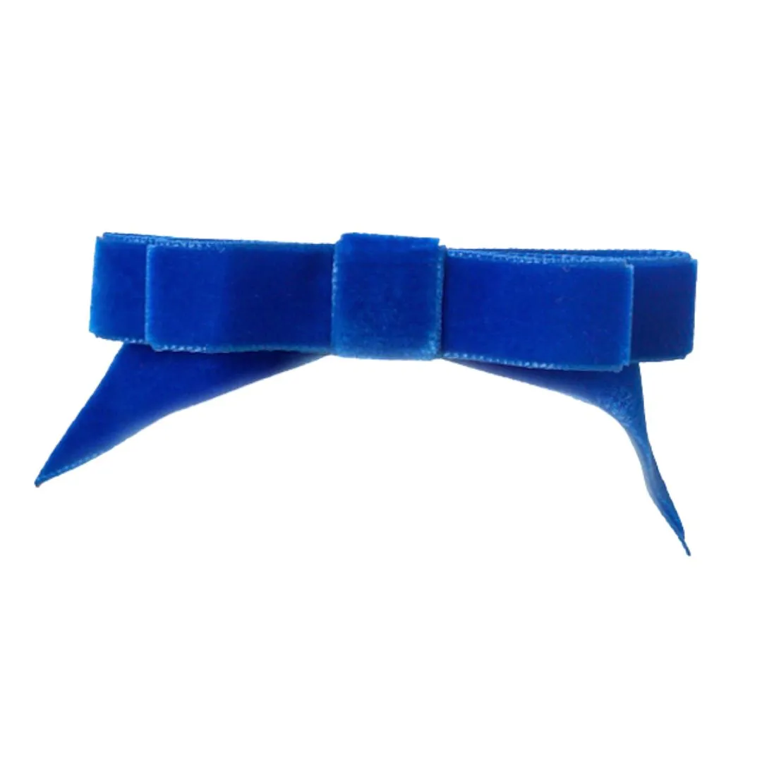 Velvet Angled Tails Bow