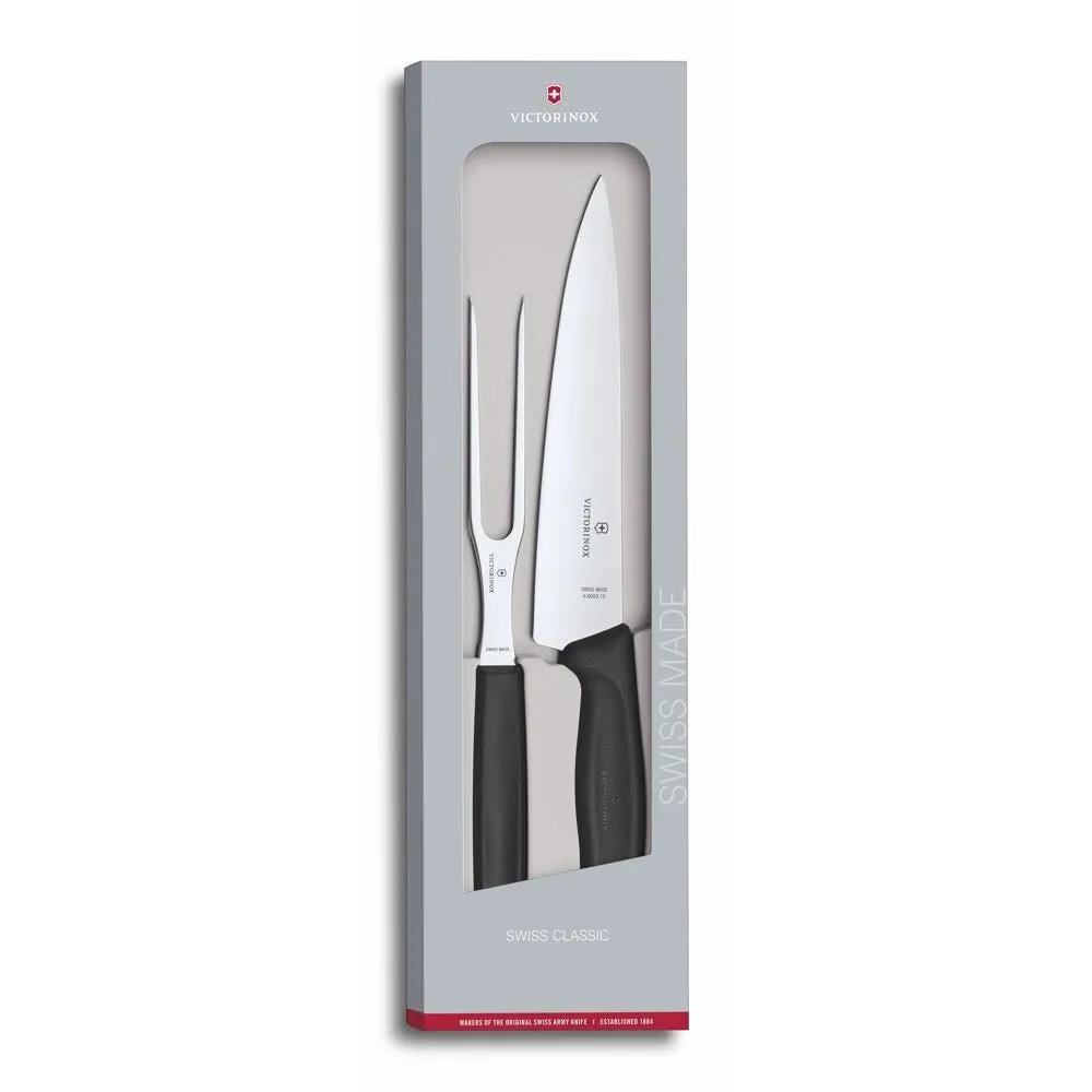 Victorinox Classic Carving 2 Piece Set (Black)