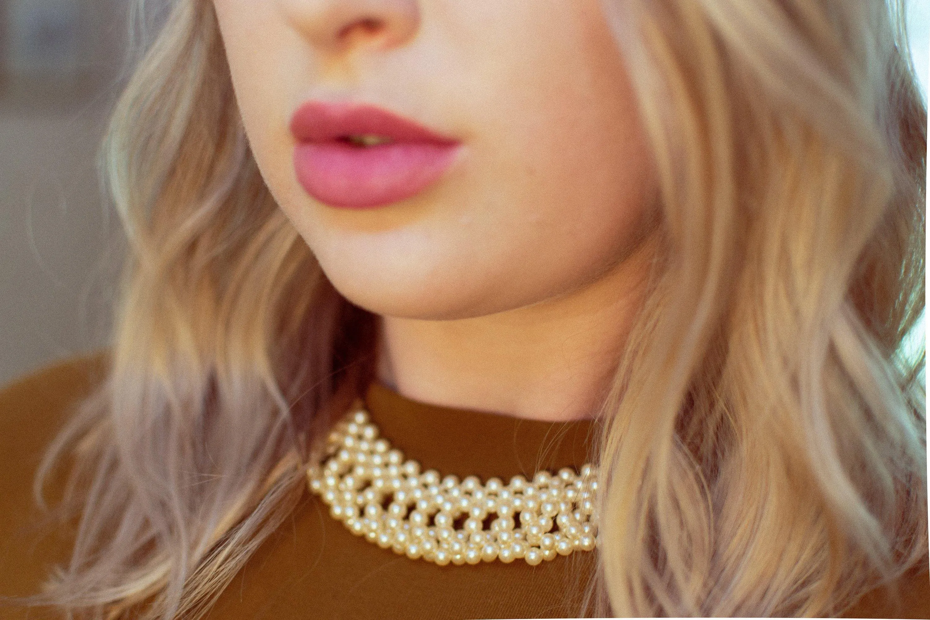 Vintage Looped Pearl Collar Necklace