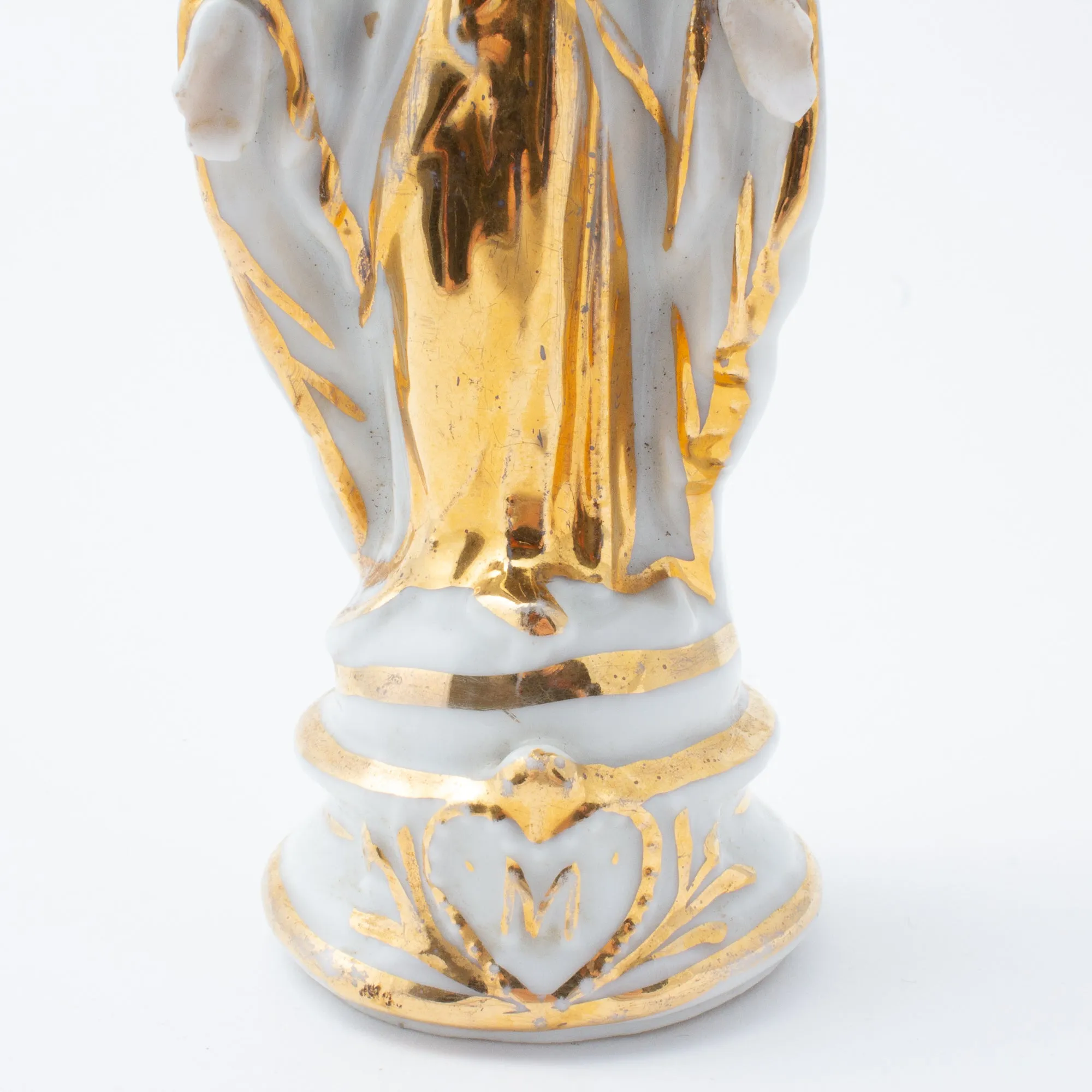 Vintage Porcelain Virgin Mary Statuette sourced in France