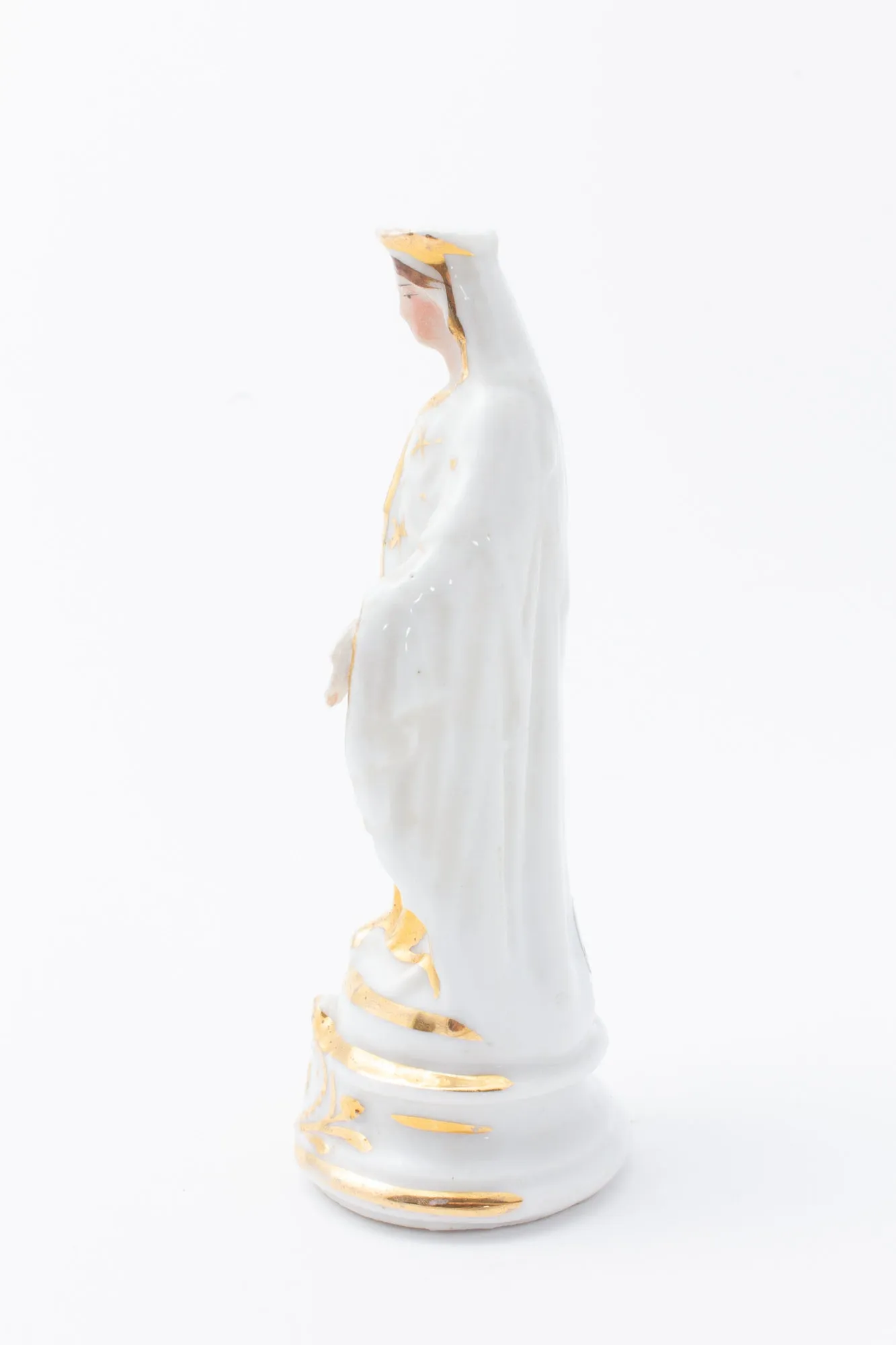 Vintage Porcelain Virgin Mary Statuette sourced in France