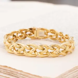Vintage Twist Motif Gold Bracelet by Tiffany & Co.