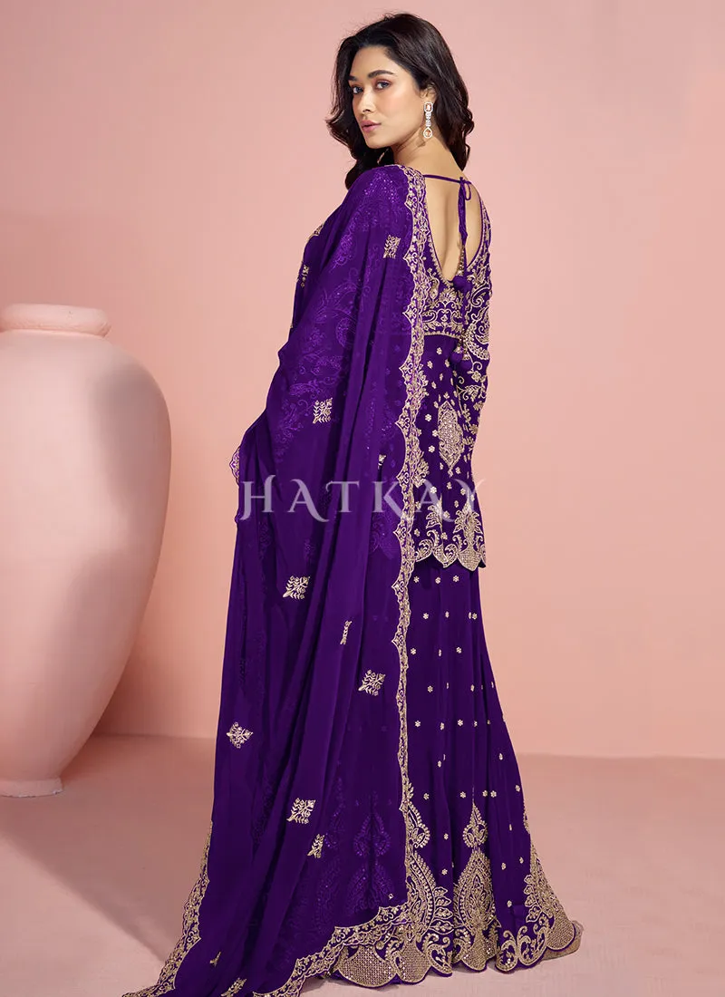 Violet Gerogette Sharara Suit