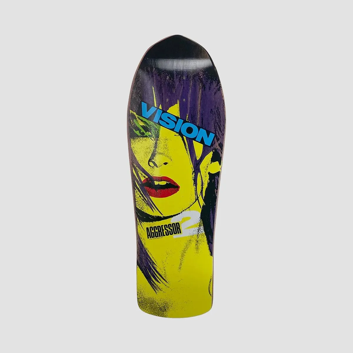 Vision Aggressor 2 Concave Skateboard Deck Purple Stain - 10"