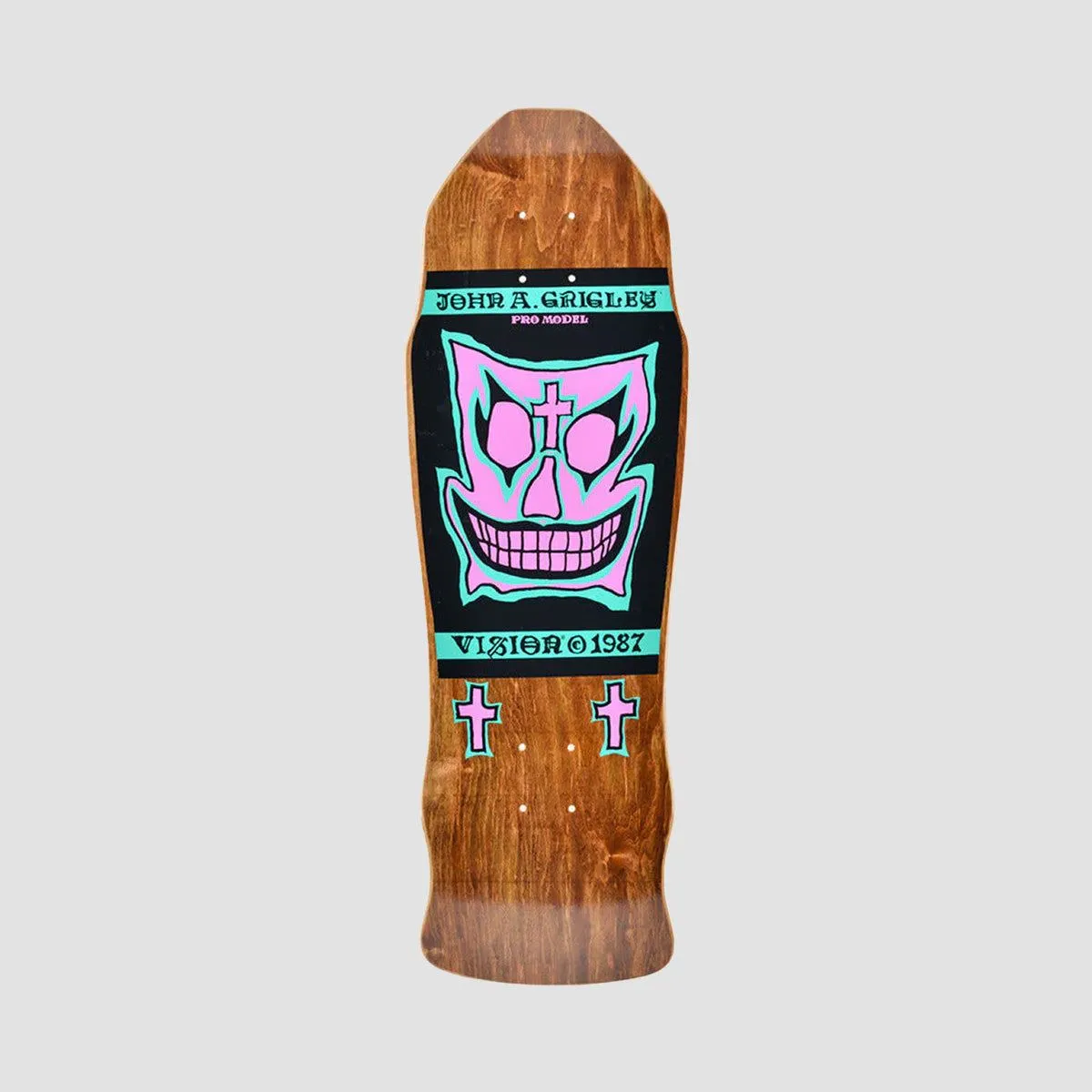 Vision Grigley I Skateboard Deck Brown Stain - 9.5"