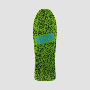 Vision Punk Skull Skateboard Deck Green - 10"