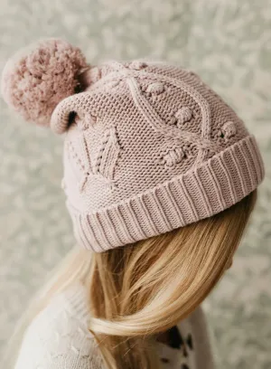 Vivienne Knitted Hat | Ballet Pink Marle