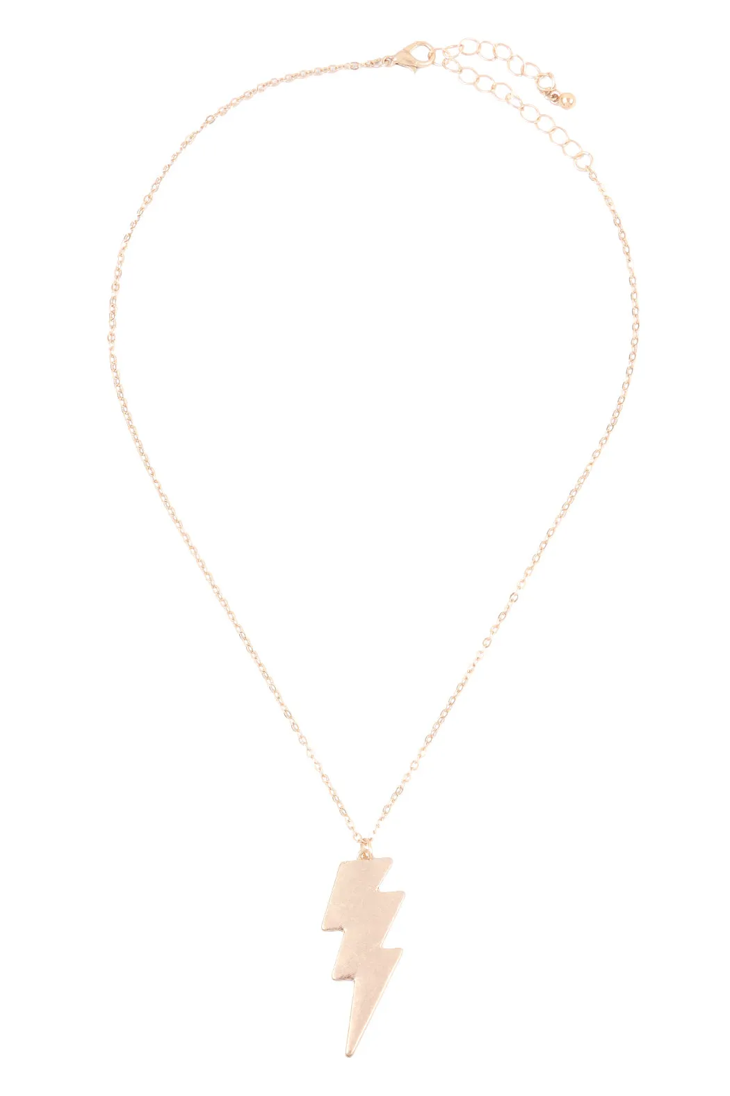 VNE1048 - LIGHTNING PENDANT CHAIN NECKLACE EARRING SET