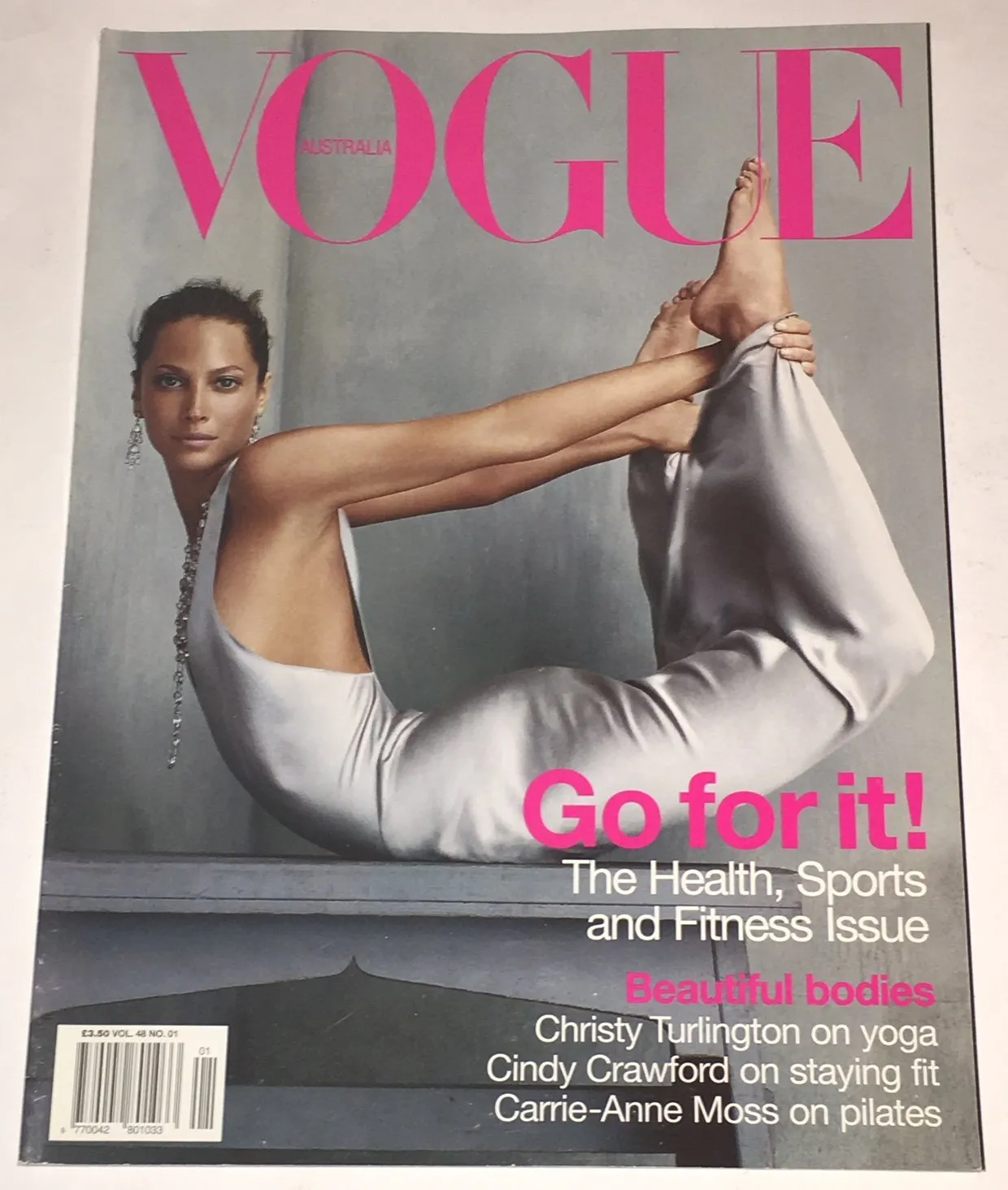 VOGUE Magazine Australia January 2003 CHRISTY TURLINGTON Cindy Crawford MAY ANDERSEN