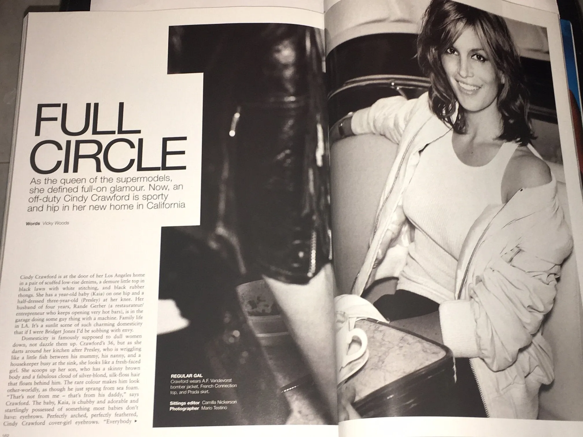 VOGUE Magazine Australia January 2003 CHRISTY TURLINGTON Cindy Crawford MAY ANDERSEN