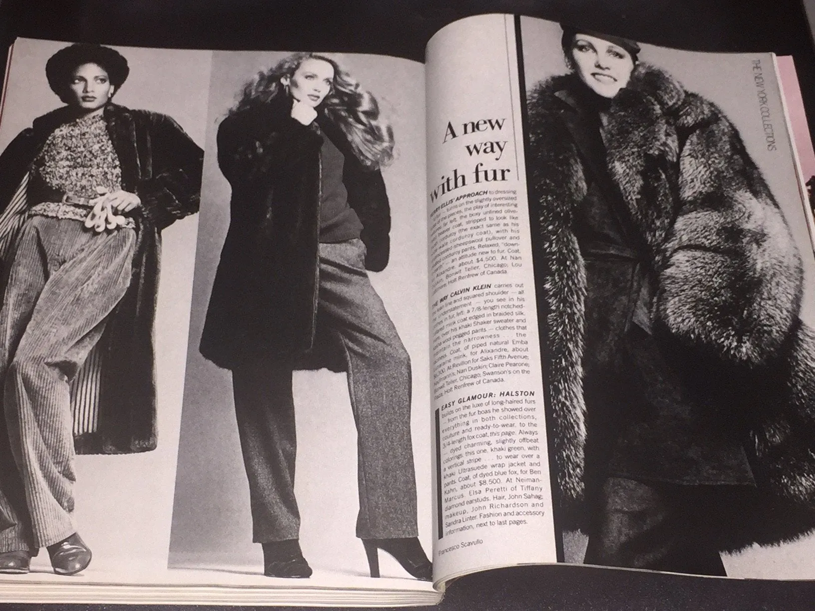 VOGUE US Magazine 1978 ROSIE VELA Rosemary McGrotha LISA RYALL Jerry Hall AVEDON