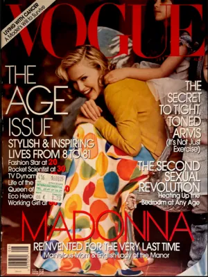 VOGUE US Magazine August 2005 MADONNA Carolyn Murphy CAROLINE TRENTINI