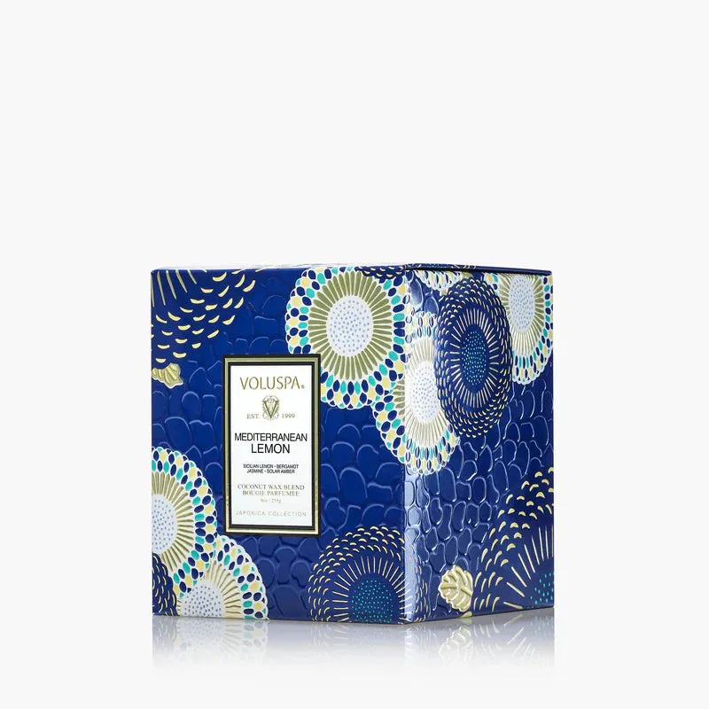 Voluspa Mediterranean Lemon Classic Candle ~ 9oz