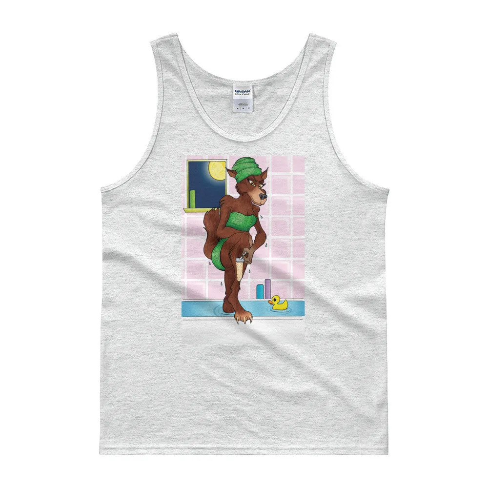 Werewolf Shaving in the Shower Tank Top