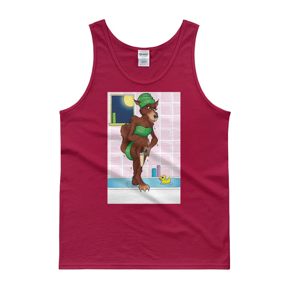 Werewolf Shaving in the Shower Tank Top
