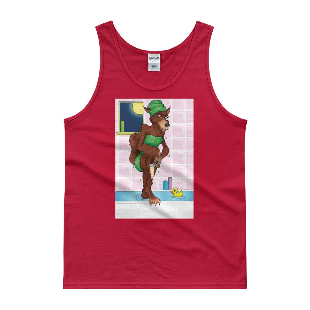 Werewolf Shaving in the Shower Tank Top