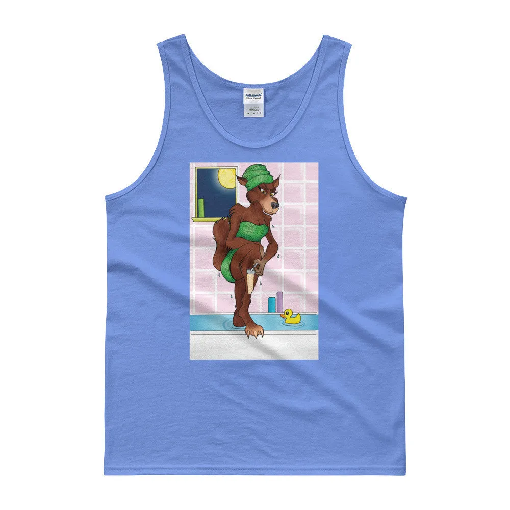 Werewolf Shaving in the Shower Tank Top