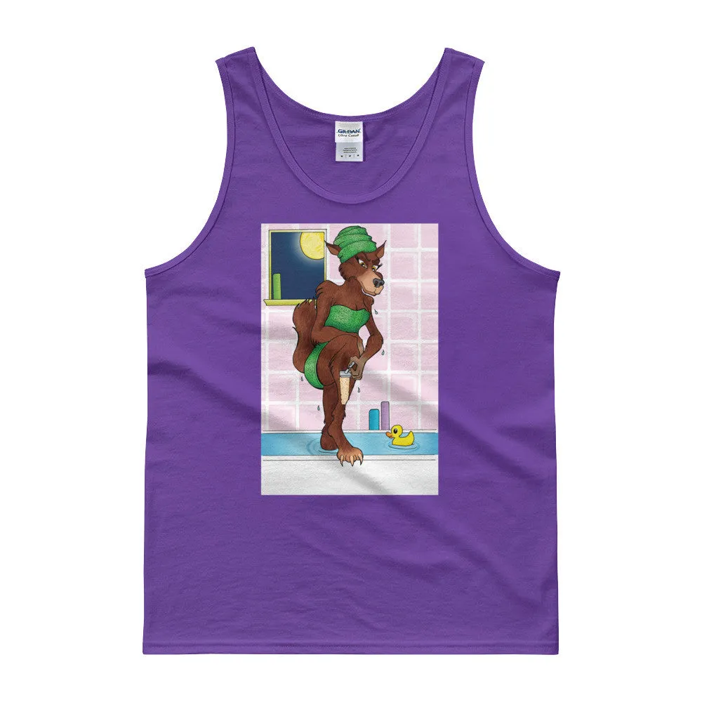 Werewolf Shaving in the Shower Tank Top