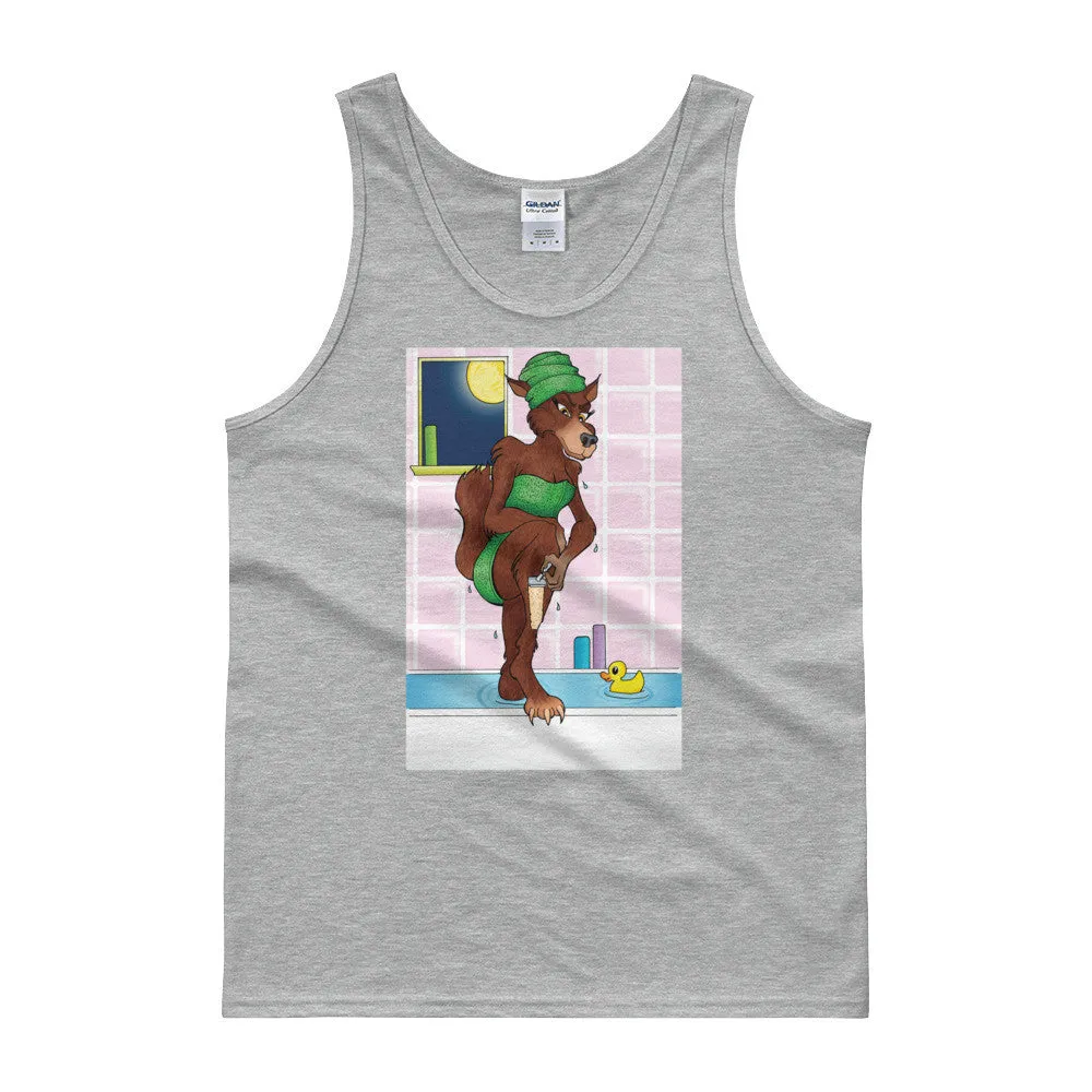 Werewolf Shaving in the Shower Tank Top