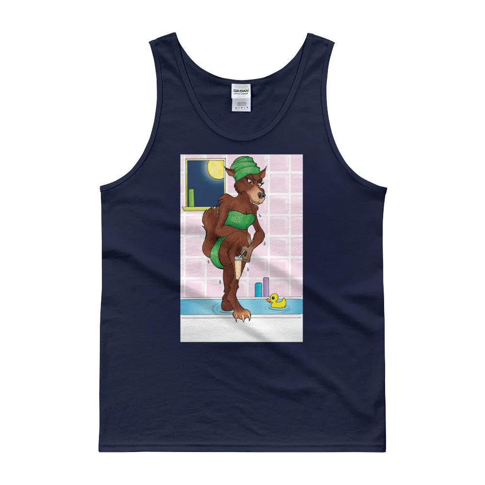 Werewolf Shaving in the Shower Tank Top