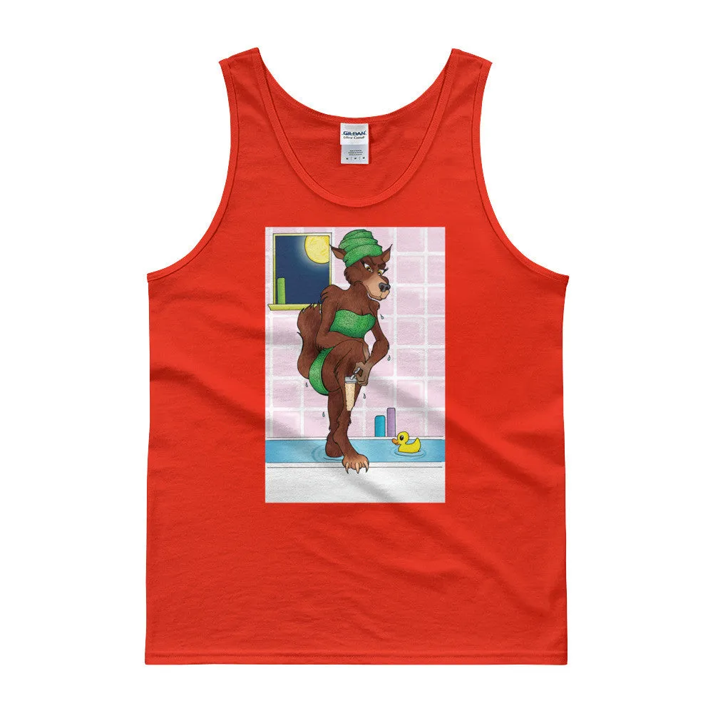 Werewolf Shaving in the Shower Tank Top