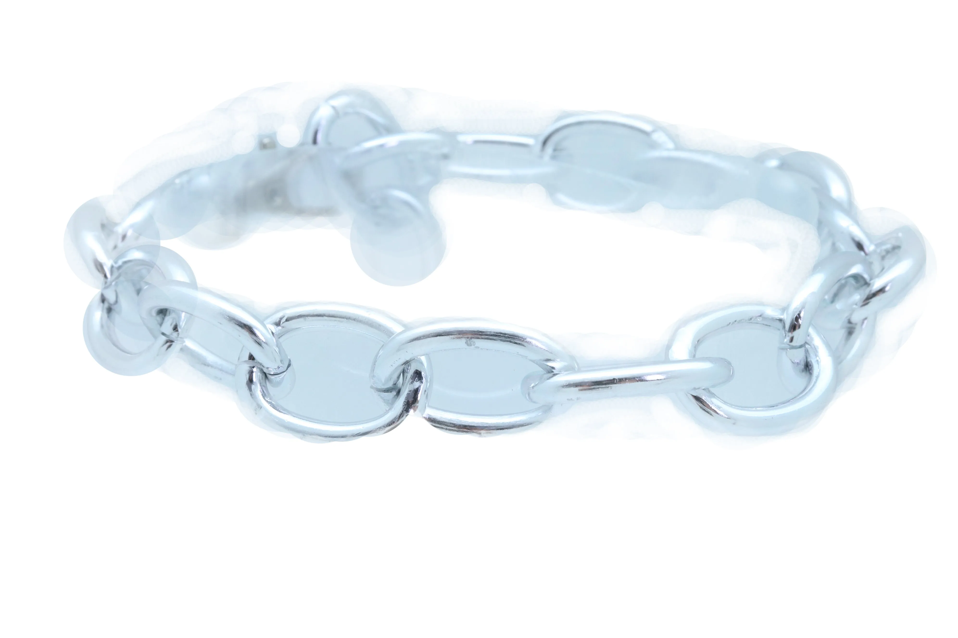 Western Fashion Silver Metal Chain Chunky Links Boot Bracelet Shoe Band