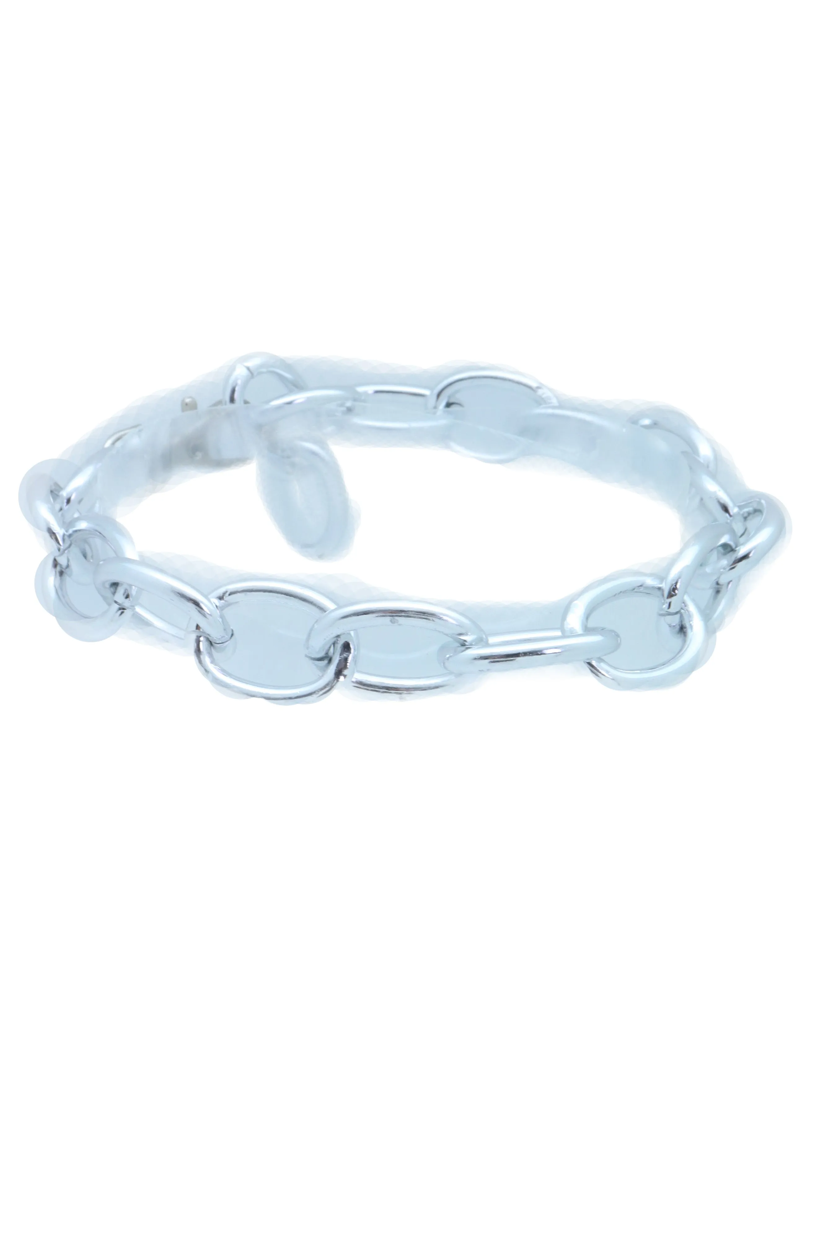 Western Fashion Silver Metal Chain Chunky Links Boot Bracelet Shoe Band