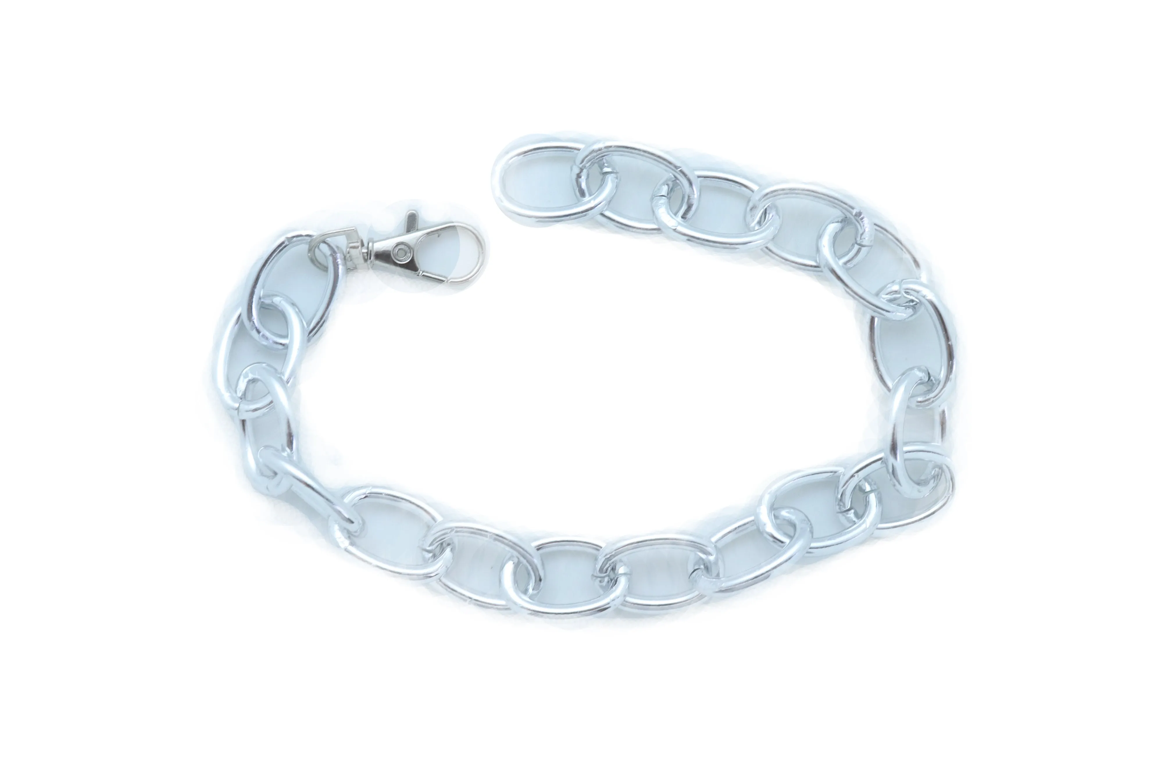 Western Fashion Silver Metal Chain Chunky Links Boot Bracelet Shoe Band