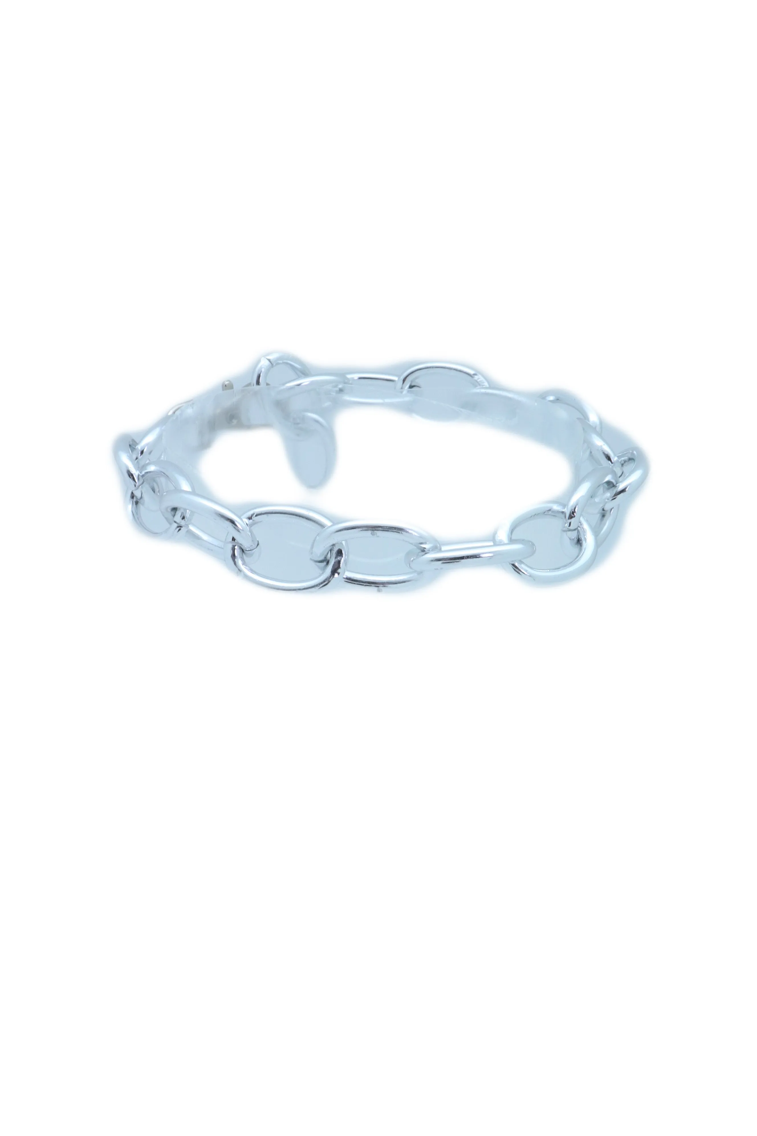 Western Fashion Silver Metal Chain Chunky Links Boot Bracelet Shoe Band