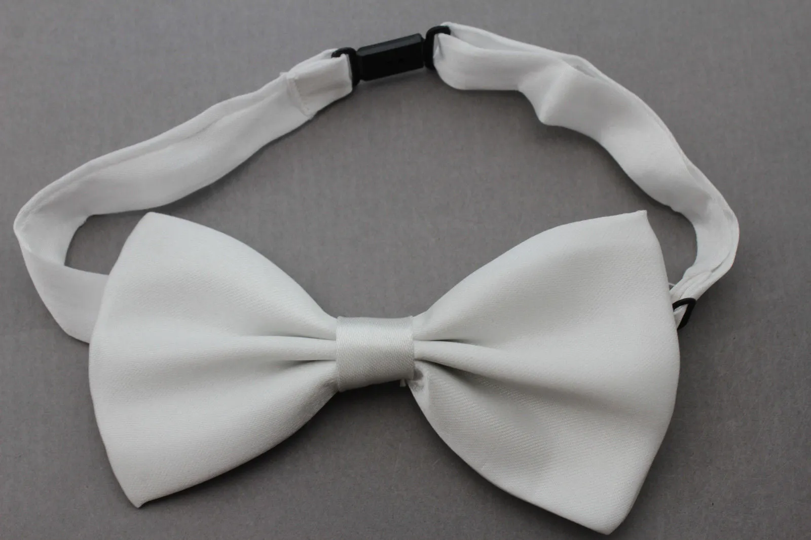 White Fabric Neck Bow Tie Tuxedo Costume Men Women Teens And Kids