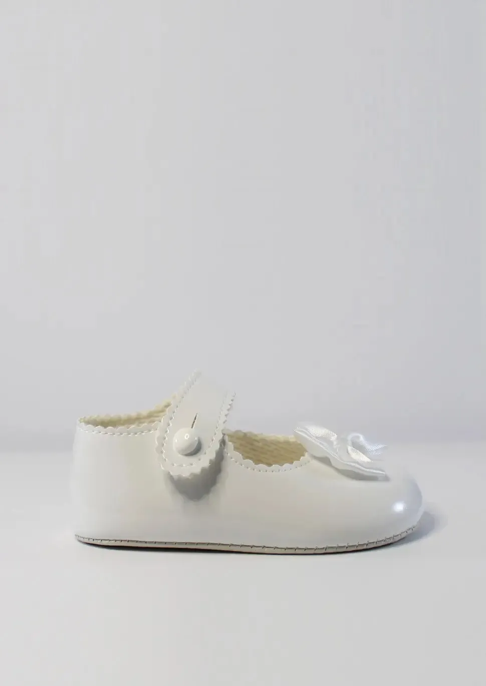 White Petite Bow Shoes
