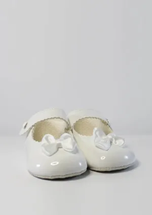 White Petite Bow Shoes