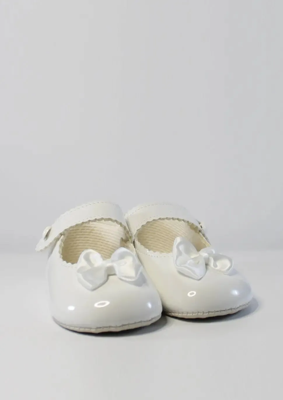 White Petite Bow Shoes