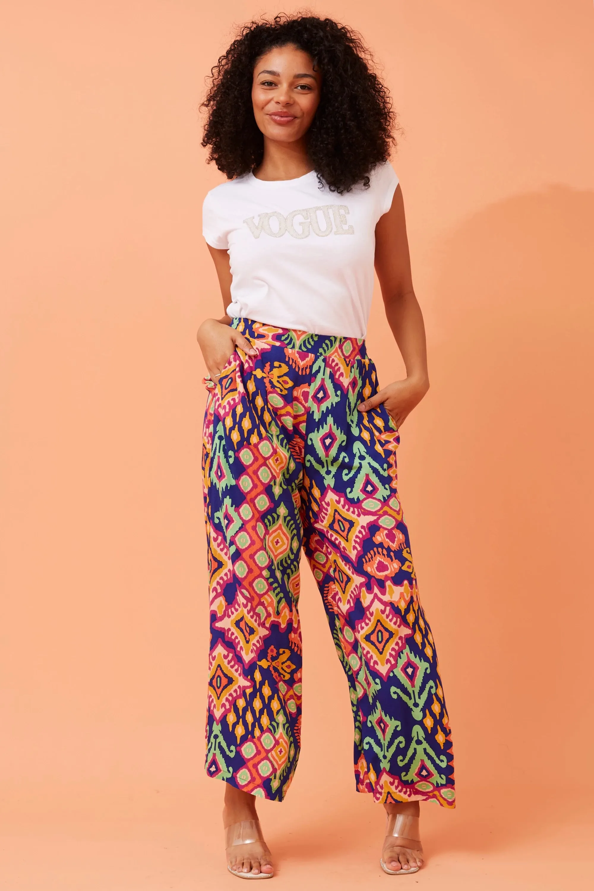 wide leg pant side pocket (p518175)