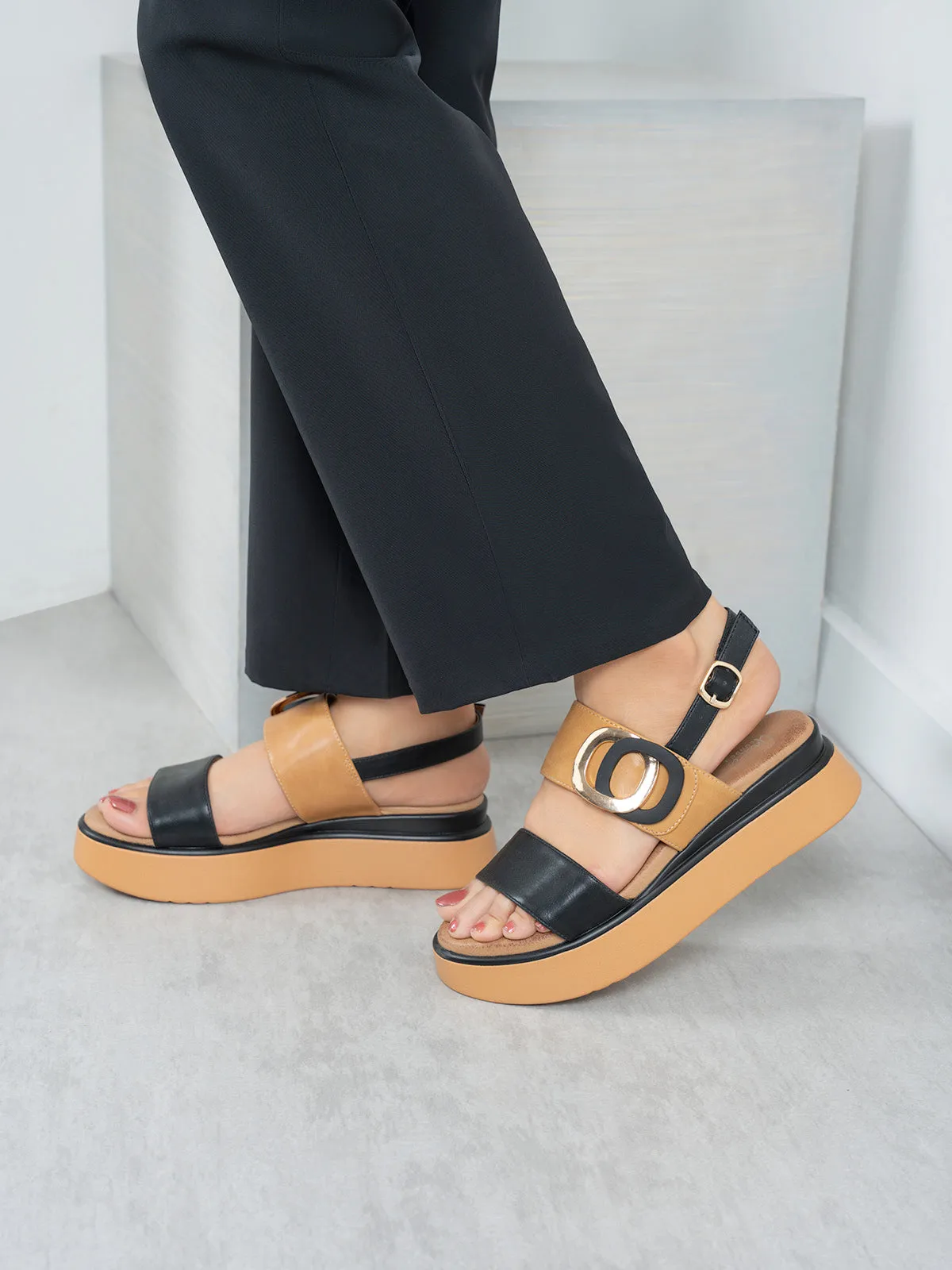 Womens "ROSALIND" Casual Buckled Sandals