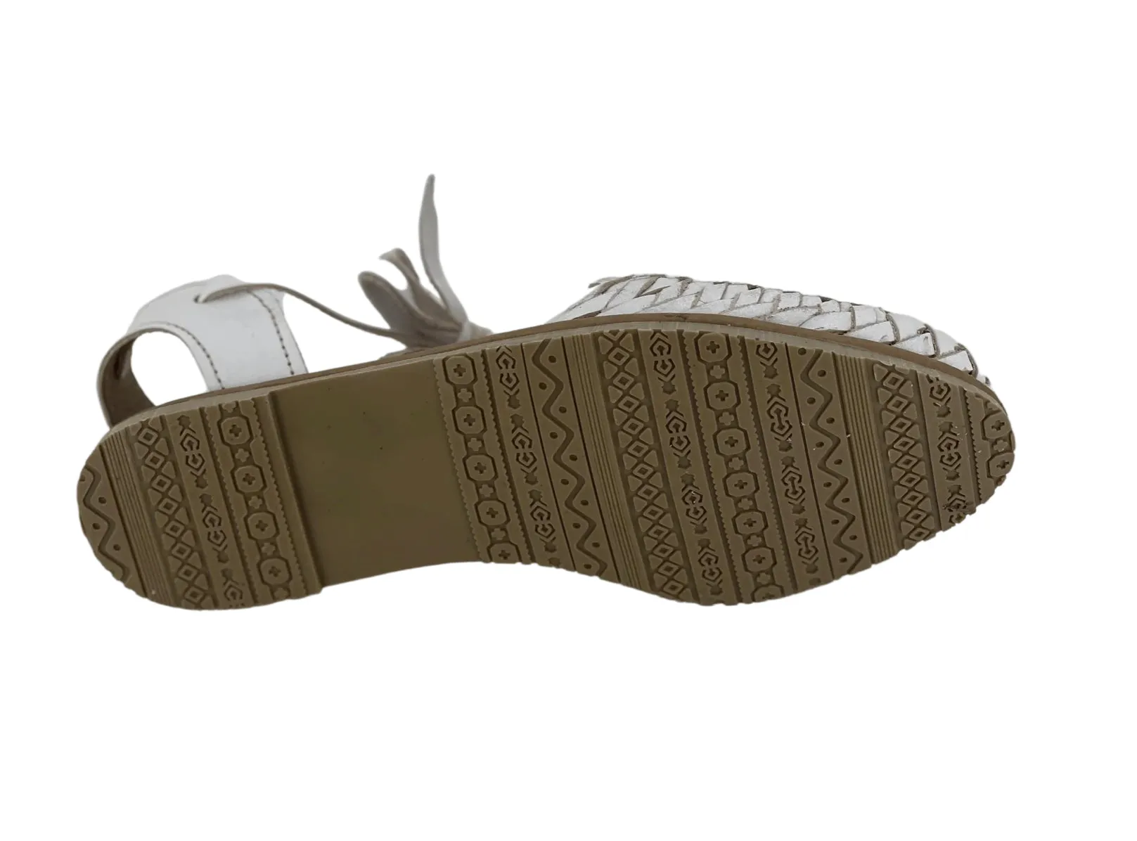 Women’s White Mariposa Lace-Up Sandles